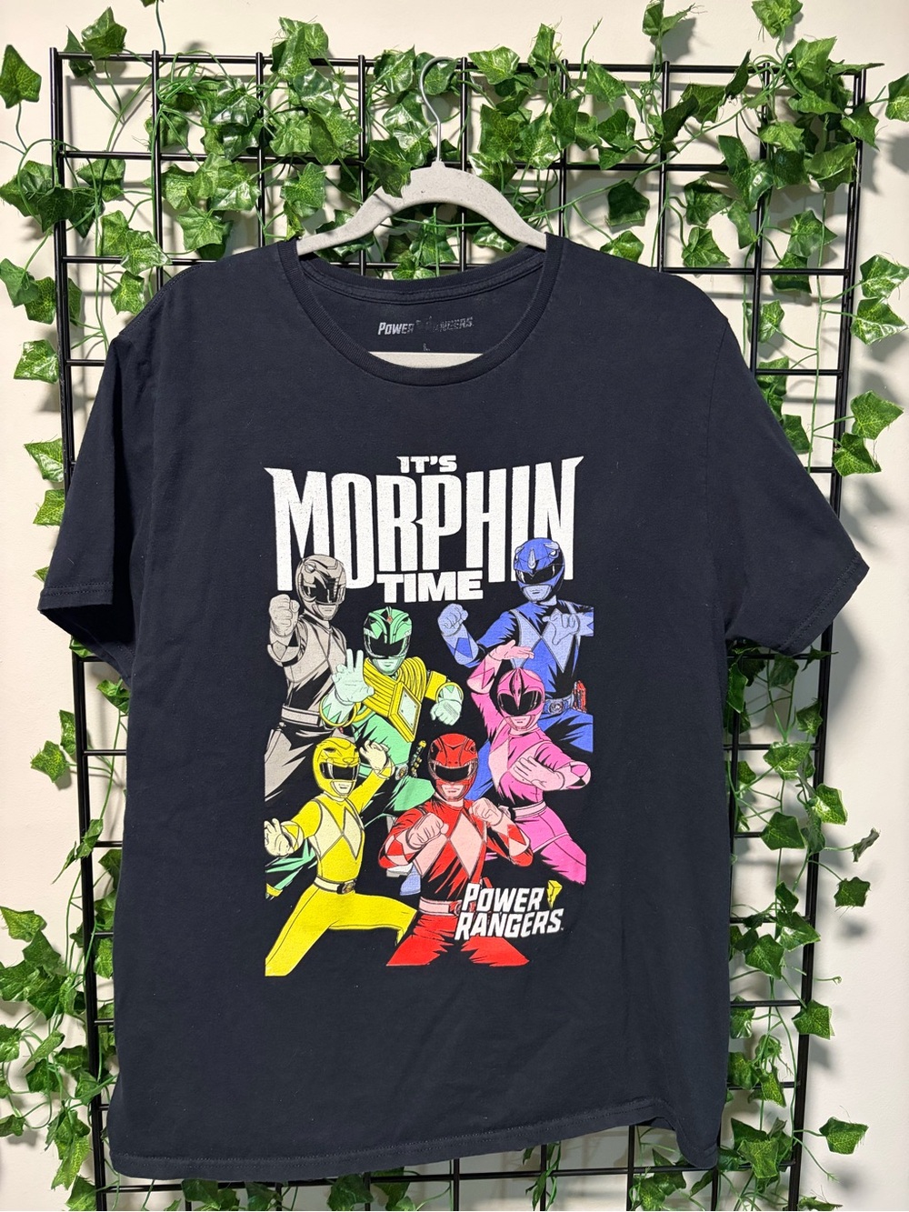 Power Ranger Multi-Color Team Graphic Tee - Black